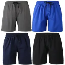 Летние пляжные мужские плавки шорты брюки быстросохнущие пляжные спортивные шорты для отдыха с карманами серфинг шорты