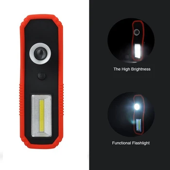 

Portable COB LED Flashlight Work Light Magnetic 360 Degree Stand Hanging Flashlight Camping Hunting Torch Lamp