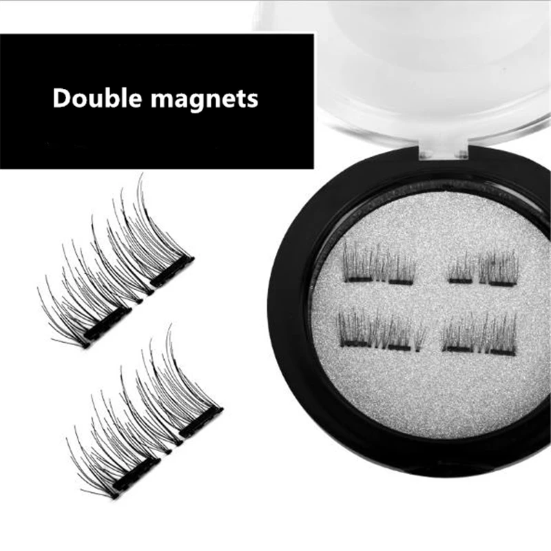 Genailish magnetic eyelashes 6D magnet lashes with double tiny magnets Natural False Eyelashes Handmade Eye Lashes Extension | Красота и
