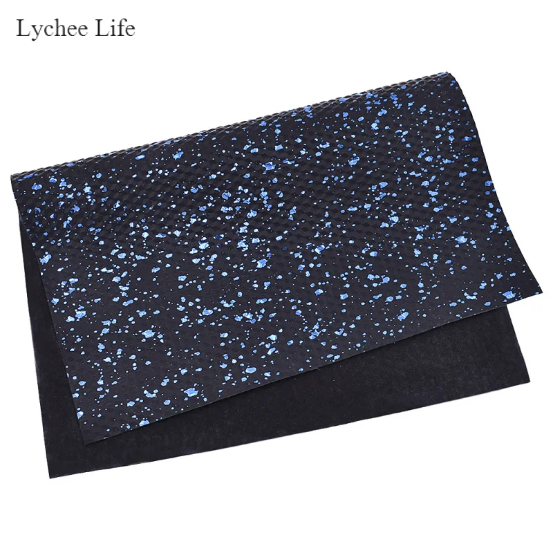 Lychee Life A4 блестящая синтетическая искусственная кожа ткань для шитья аксессуаров