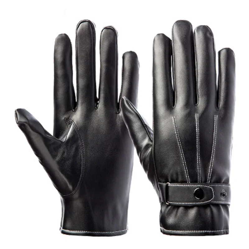 

PU Leather Gloves Autumn And Winter Ride Riding Men's Touch Screen Gloves Spot Wholesale a Generation of Fat