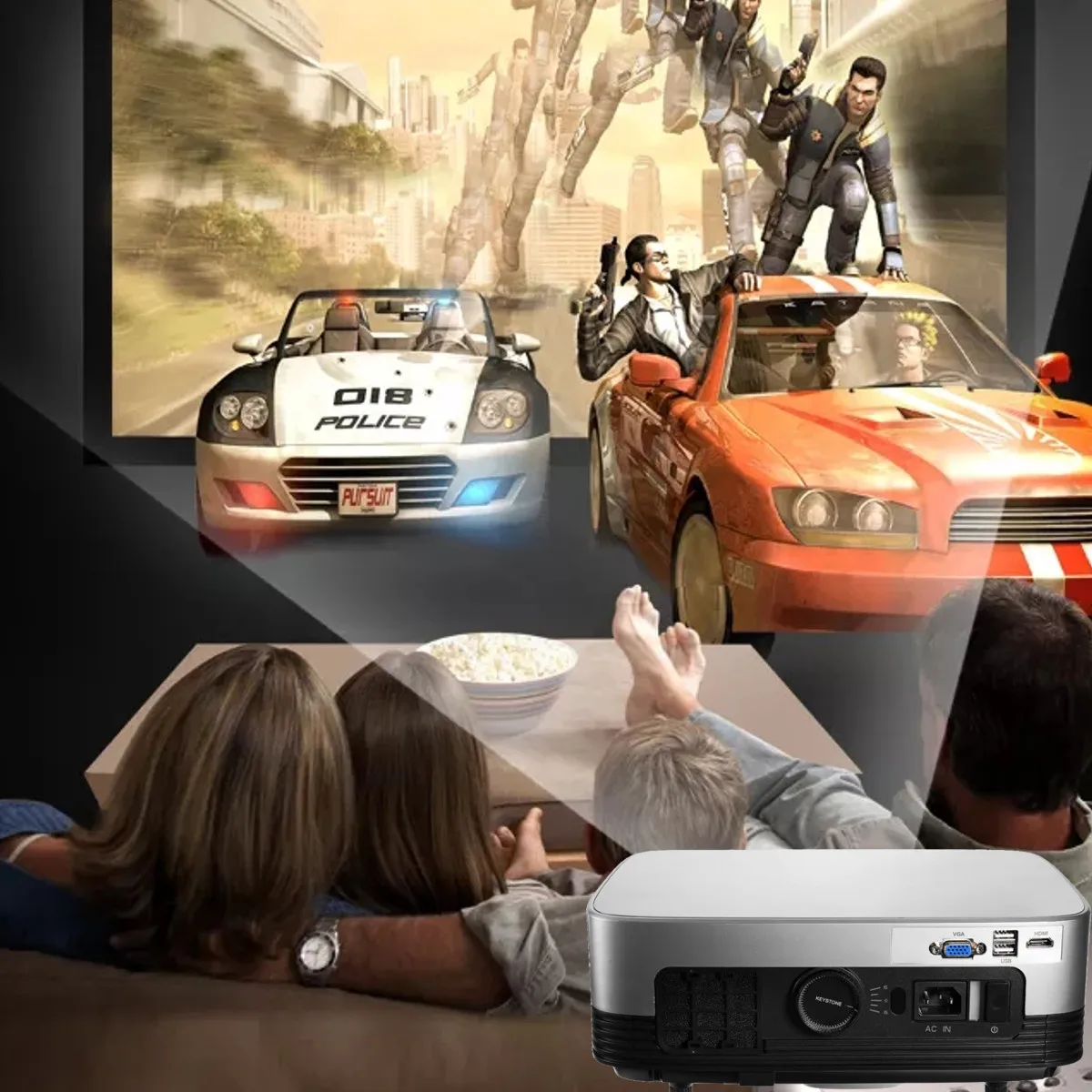 Portable LCD Projector Home Cinema Theater Movie wifi Bluetooth LED Proyector HD Mini Projectors Support 1080P 7000 Lumens Portable LCD Projector Home Cinema Theater Movie wifi Bluetooth LED Proyector HD Mini Projectors Support 1080P 7000 Lumens