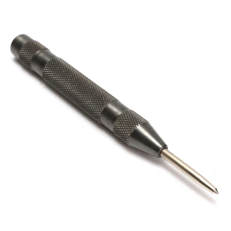 

1PC Practical Heavy Duty Automatic Centre Punch Steel Spring Loaded Metal Wood Press Dent Marker Chisel Tool Carving Hand tools