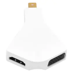 Mini Displayport DP к адаптер HDMI VGA 2 в 1 Thunderbolt 4 к x 2 1080 P Mini DP конвертер для Macbook Pro Air Microsurface