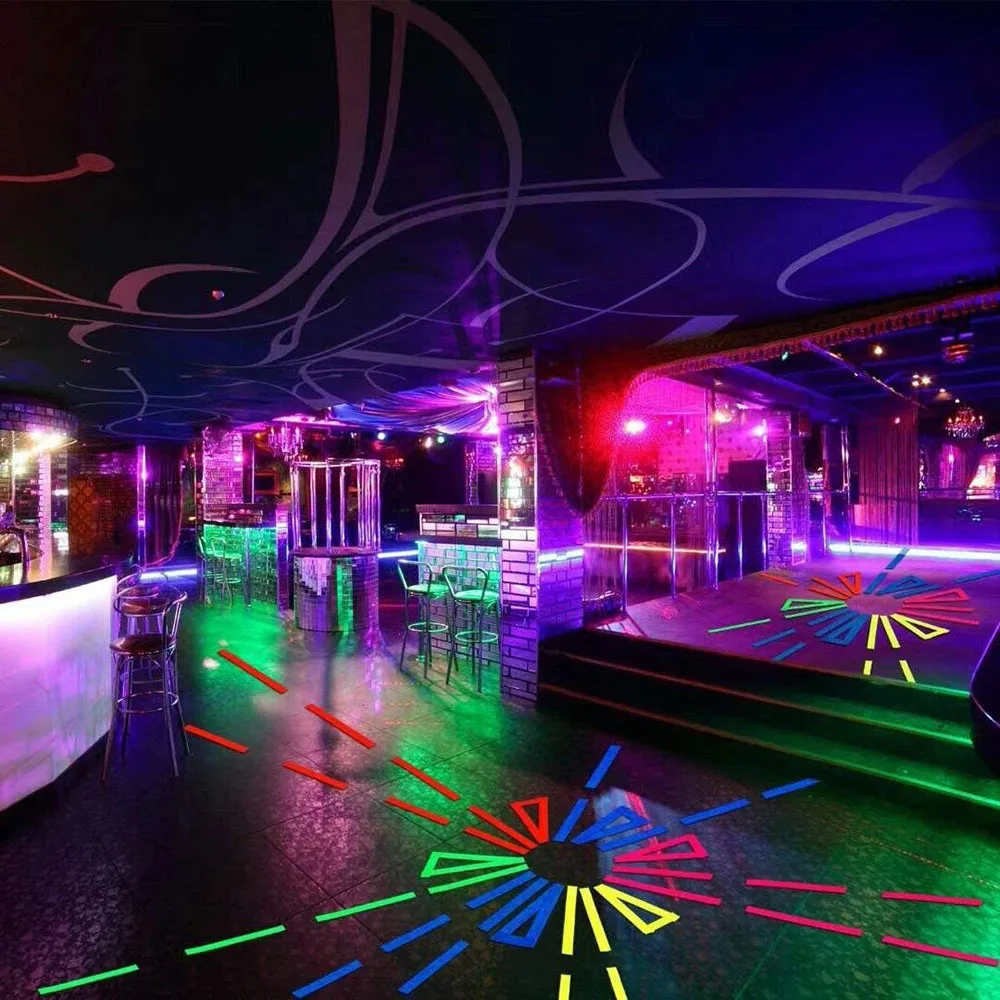 УФ галогенная флуоресцентная лента Blacklight реактивная светится в темноте неоновая