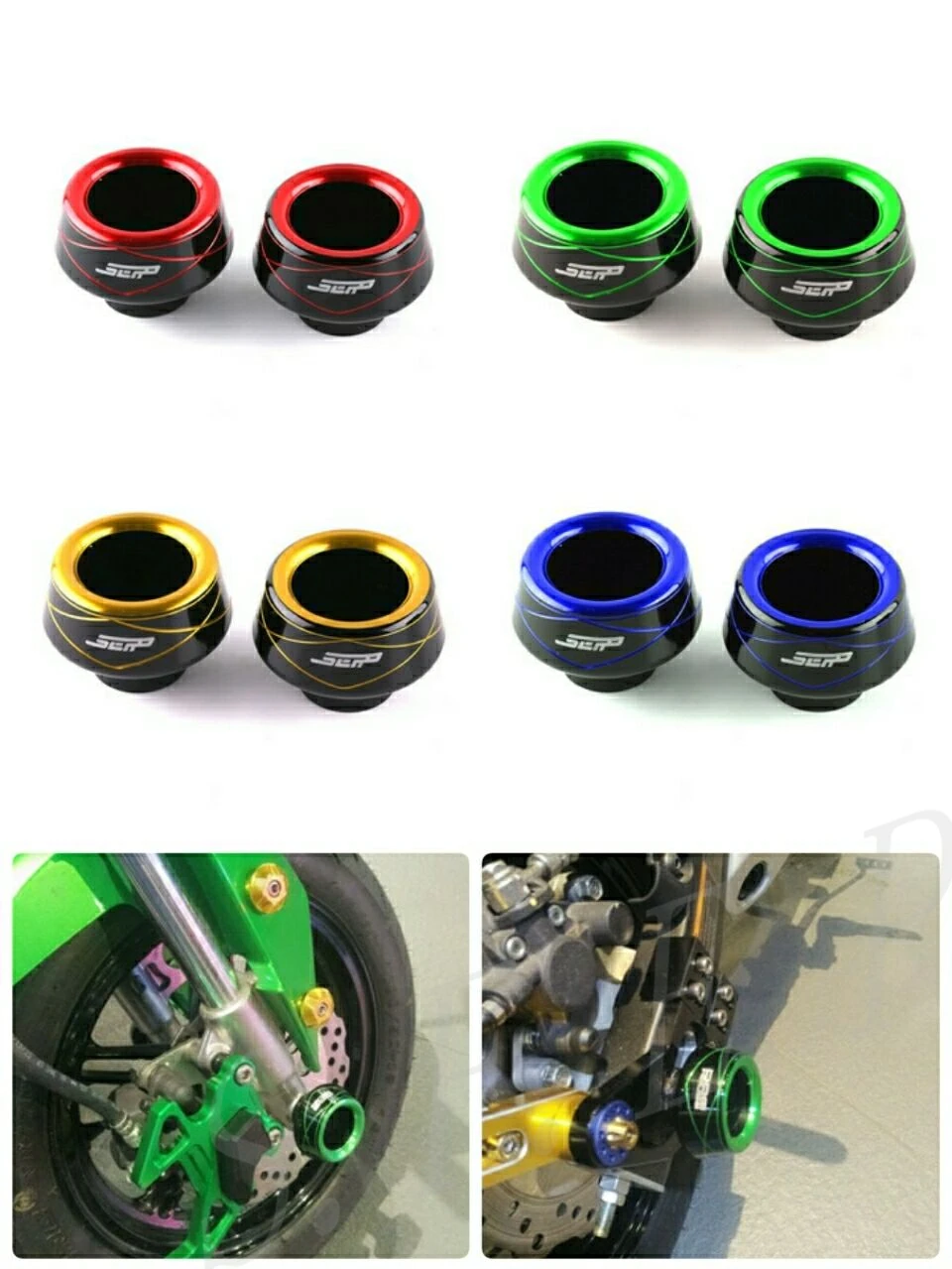 

Universal CNC Front Rear Fork Wheel Fall Protection Frame Slider Anti Crash Protector For Honda MSX125 MSX125SF CBR250R CBR300R