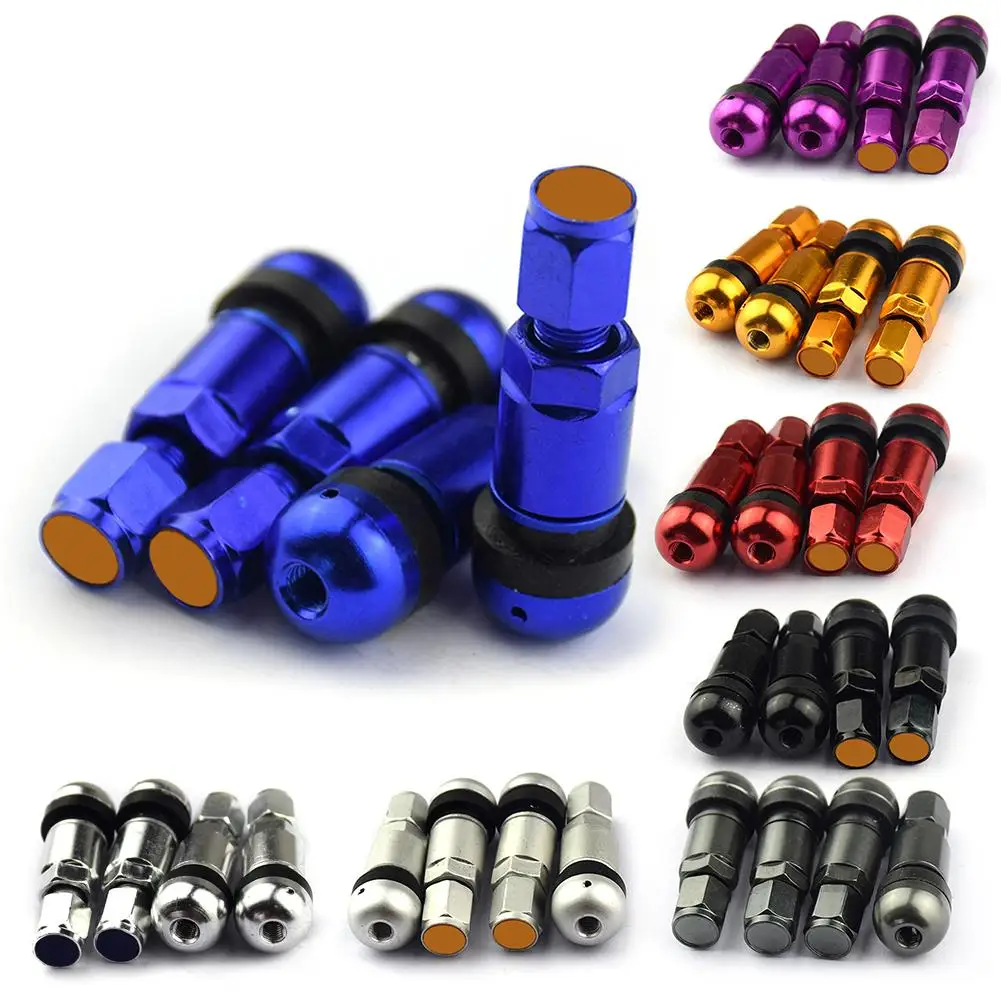 

4pcs / set Universal Motorcycle Car Wheel Tubeless Tire Valve Air Caps for Tire Valve Stem Aluminum Metal Air Valve Stem
