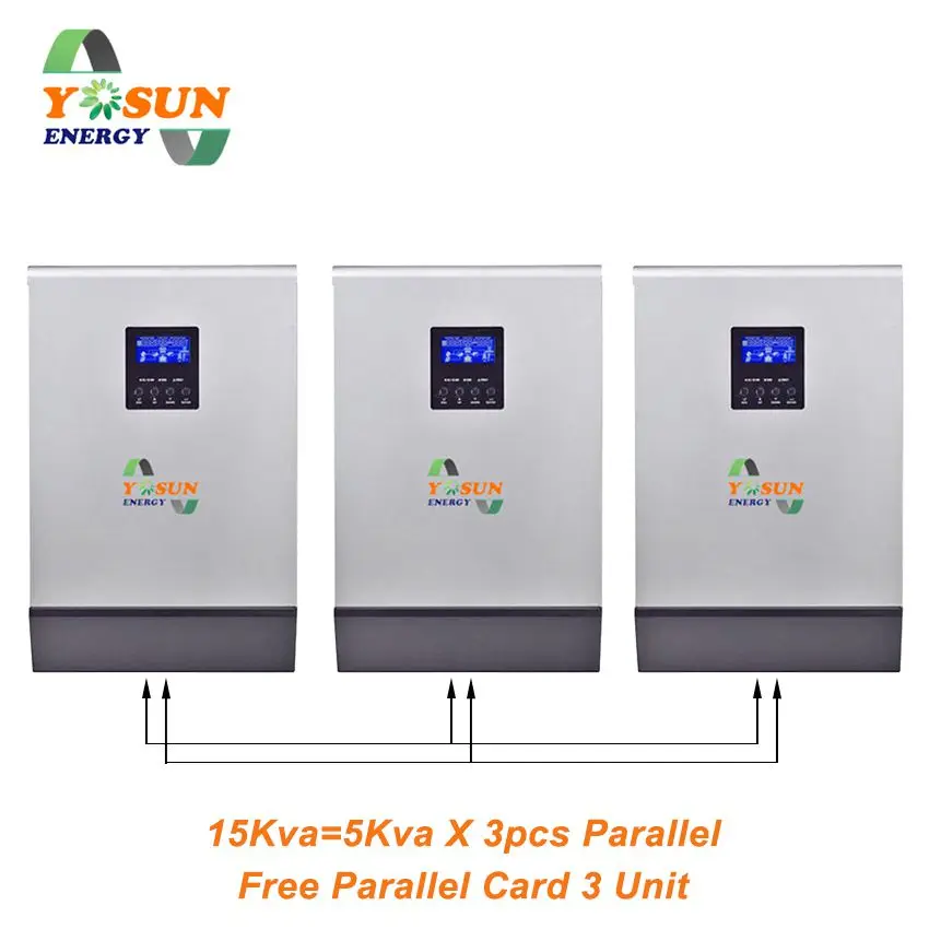 4000W 16000W PWM регулятором солнечного инвертора 5Kva~ 20Kva Инвертор 48В 230Vac чистая Синусоидальная волна инвертирующий усилитель 50A решеточный инвертор 60A Батарея Зарядное устройство