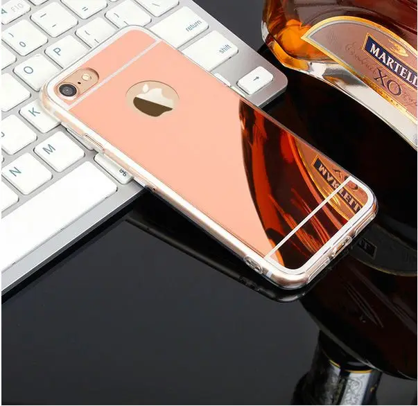 

Luxury Acrylic Plating Mirror Electroplating Soft Clear TPU Phone Cases For iphone 4 4S 5 5S SE 6 6S 7 Plus X XS XR XSmax Cover