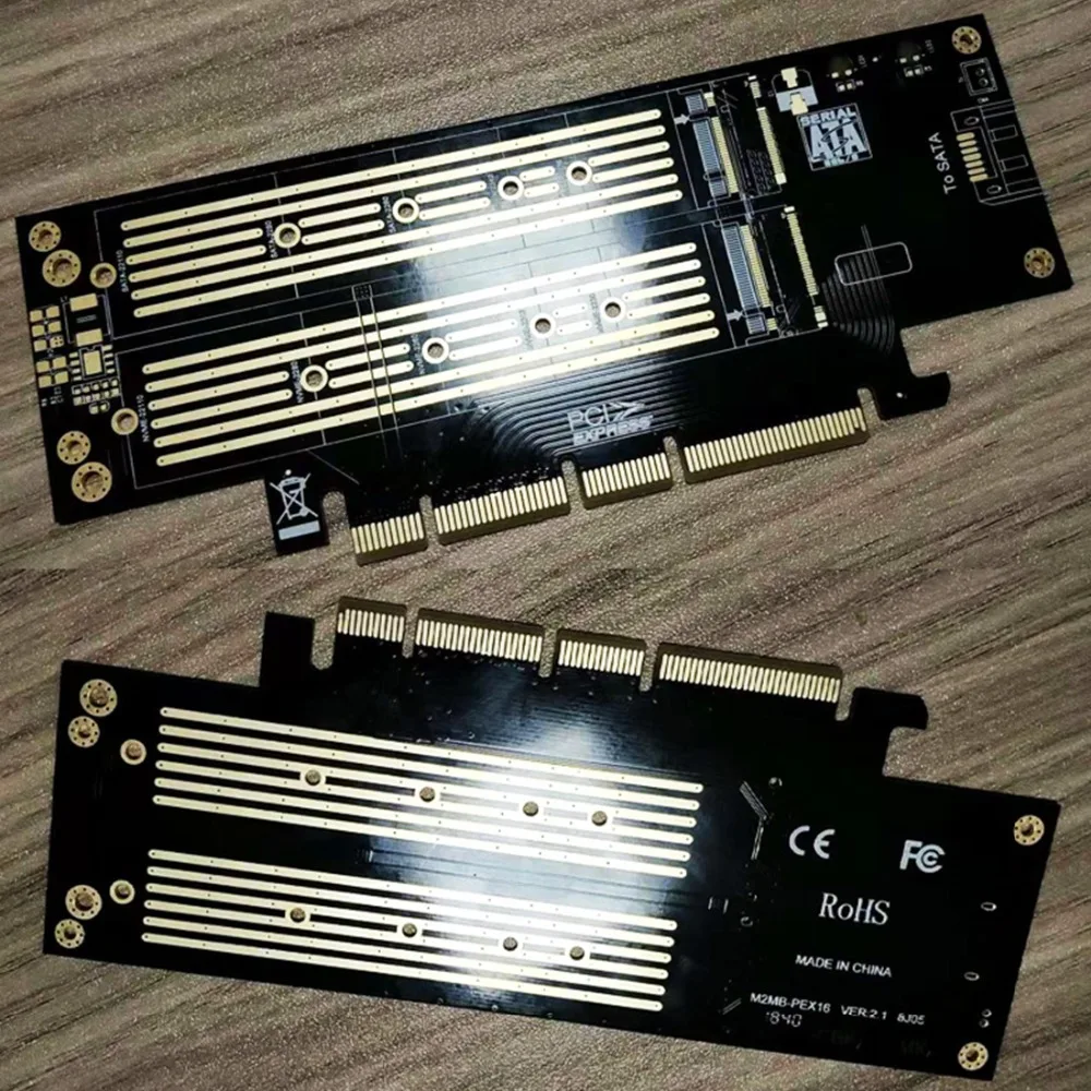 JEYI Blue Knight SK19 m. 2 для NVME NGFF SATA 110 мм PCIE3.0 двойной диск удлинитель адаптер карта Pcie3.0 Gen3