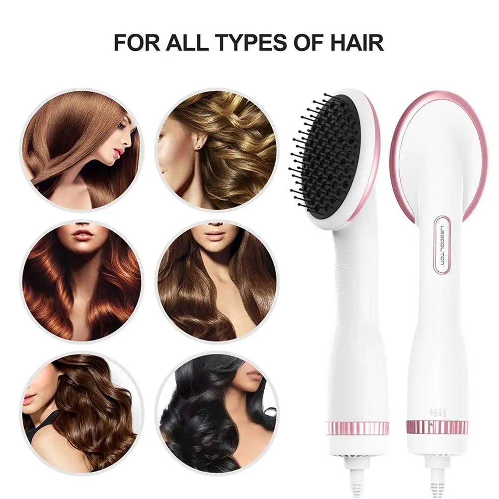 

Hair Dryer Comb Straightener Negative Ion Hair Drying And Straightening Use With Both Wet And Dry Hair EU/US Plugs