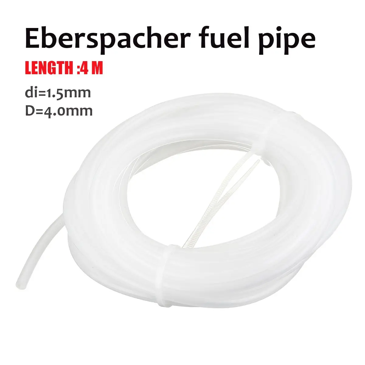 Для Eberspacher топлива 4 м 1,5 мм белый воздушный Водонагреватель Трубы для масляного насоса Выделенные трубки воздушные Дизели нагреватель авто аксессуары