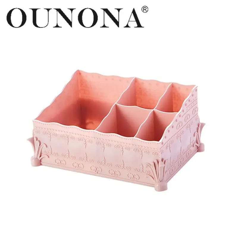 OUNONA для выставки косметики коллекция Органайзер, хранение бижутерии контейнер для хранения (розовый)