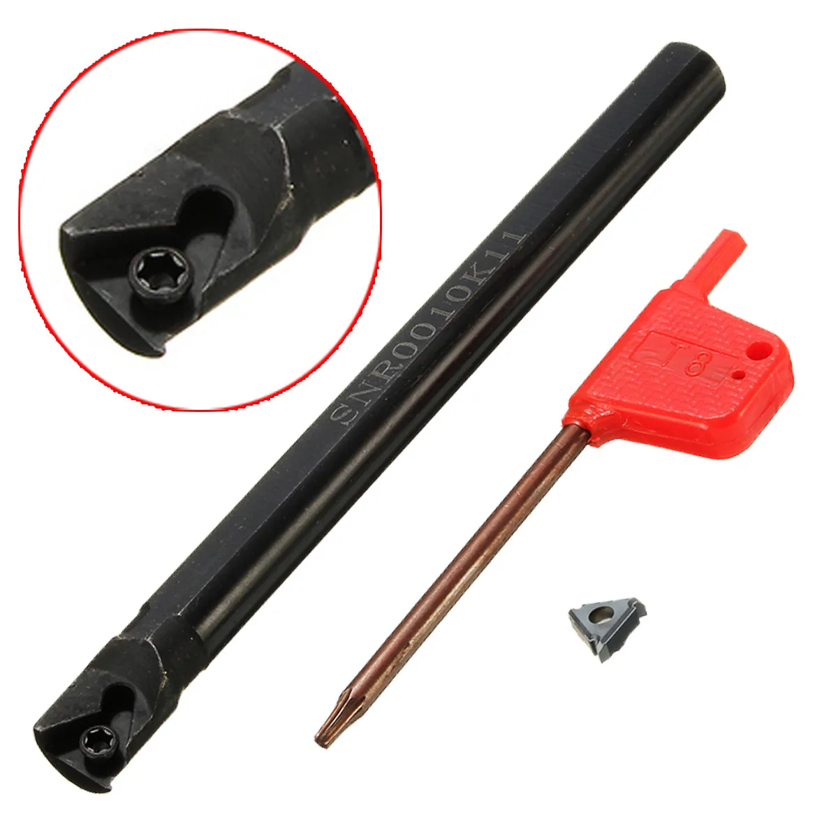 

Boring Bar SNR0010K11 Internal Lathe Threading Turning Tool Holder +11IR AG60 Insert Steel Machine Tool Holder