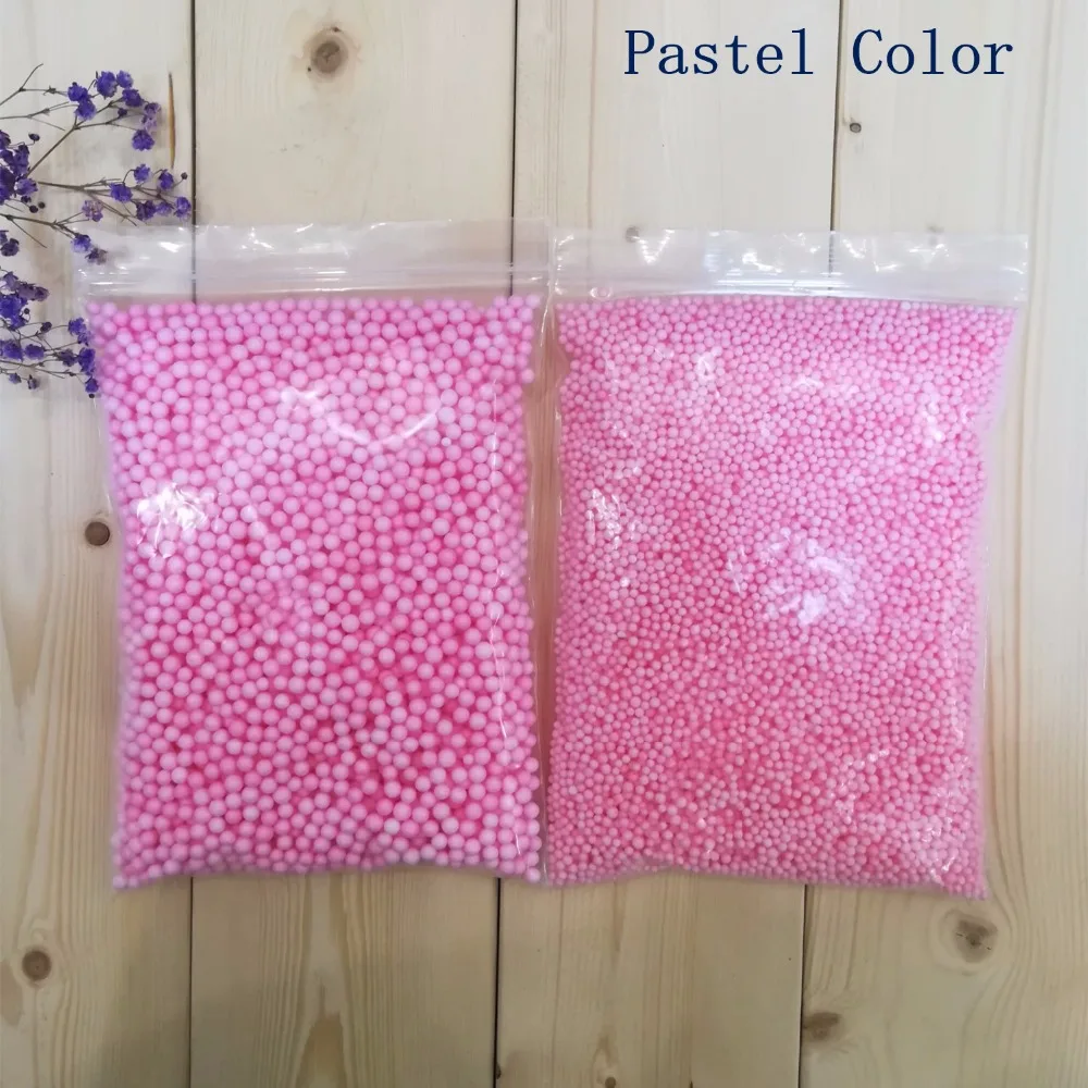 10000~16000pcs 2-3.5mm 4-6mm Pastel Colorful Fluffy Floam Slime Foam Beads DIY Supplies slime kit fluffy slime