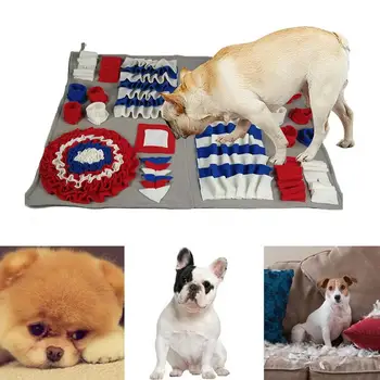 

Pet Products Large Size Dog Feeding Mat Flower Print Sniffing Pad Pet Training Blanket For Dog Bed