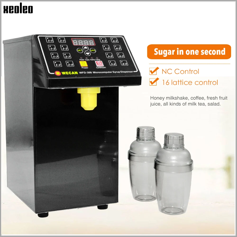 

XEOLEO 6L Fructose machine 16 Grid Quantitative machine Fructose Dispenser Automatic Syrup dispenser Fruit sugar machine 500W
