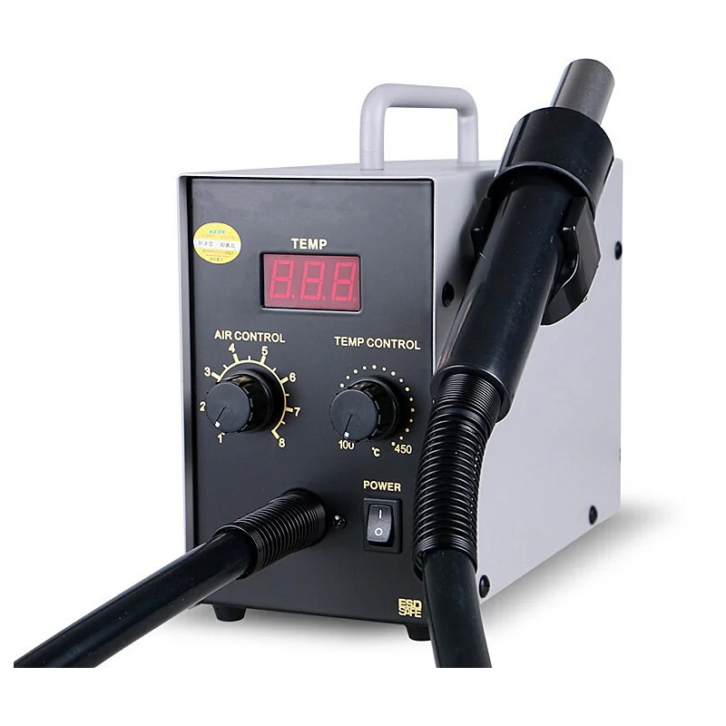 

NEW Adjustable Hot Air 580W Soldering Rework Station with 4Pcs Nozzles + Heater