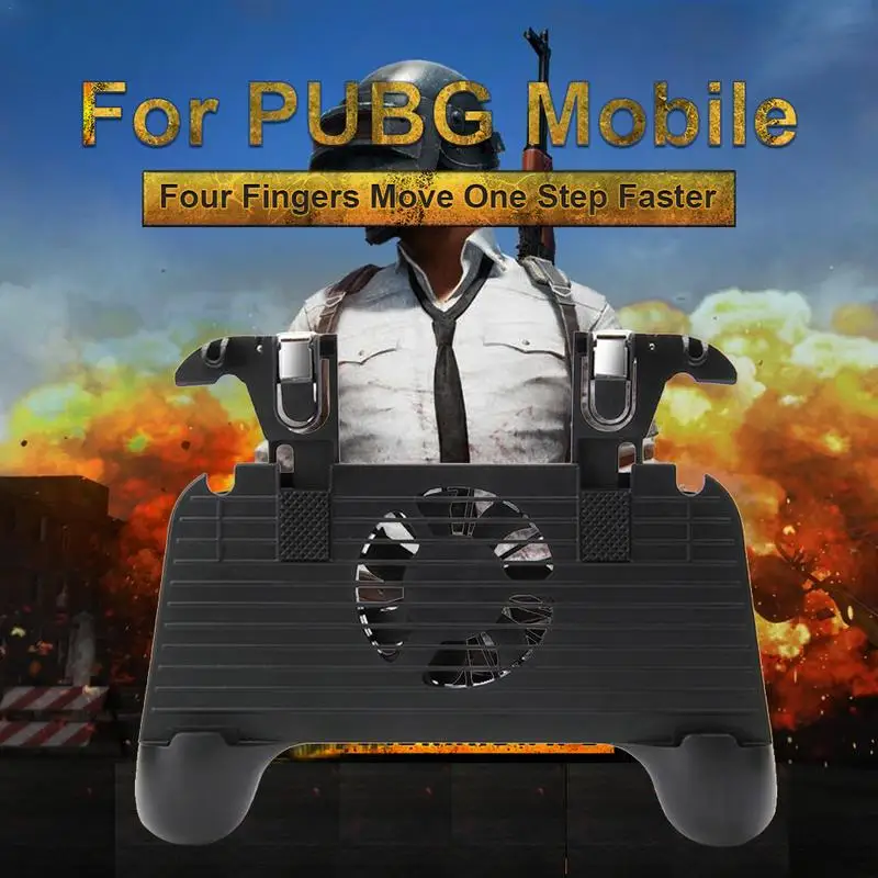 

Upgrade Mobile Game Controller Gamepad For PUBG Mobile Cooling Pad Mobile Power 2500mAh For Android IOS With Fan