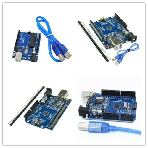 Arduino совместимый UNO R3 ATMEGA328P CH340G плата + USB кабель провода pop|Комплекты умного дома| |
