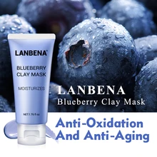 LANBENA Blueberry Clay Face Mask Refreshing Anti-Aging Deep Cleaning Remove Grease Shrinks Pores Nourishing Lighting Skin Care LANBENA Blueberry Clay Face Mask Refreshing Anti-Aging Deep Cleaning Remove Grease Shrinks Pores Nourishing Lighting Skin Care
