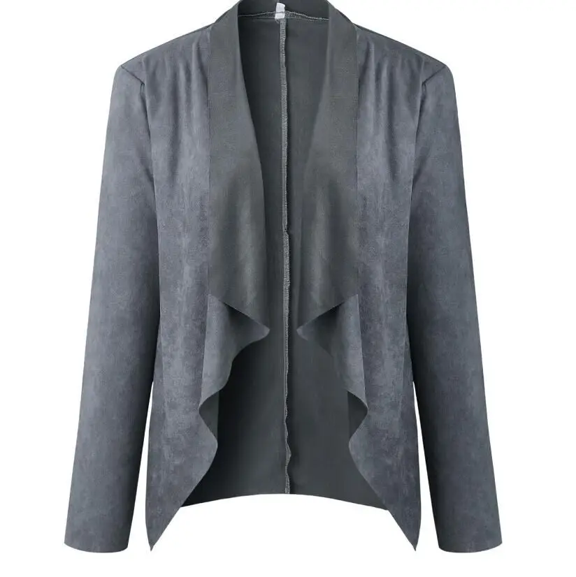 

Women Cardigan Autumn Coat Lady Outwear Floaty Waterfall Baggy Open Coat Jacket Casual Women Clothing
