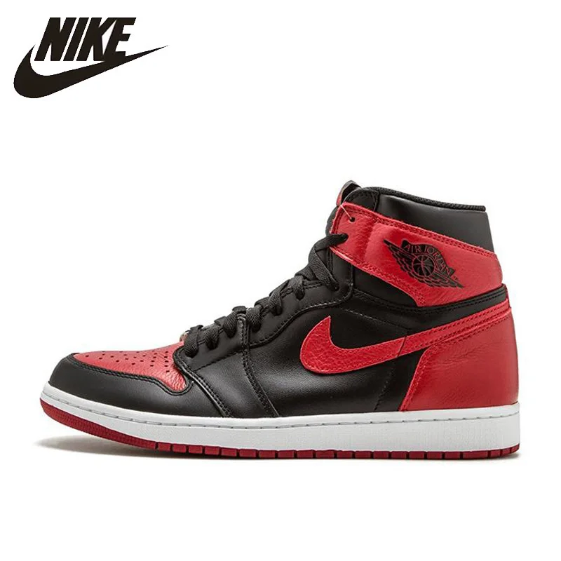 

Nike Air Jordan 1 OG Banned AJ1 Original New Arrival Official Breathable Men's Basketball Shoes Sports Sneakers 555088-001