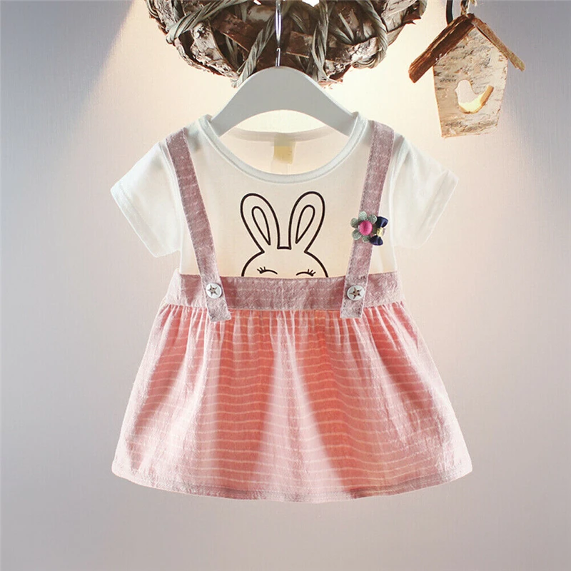 

Toddler Baby Girl Clothes Set Short Sleeve T-shirt Tops Backless Tutu Dress Kids Sundress Summer Girls Clothing Set Kids Costume
