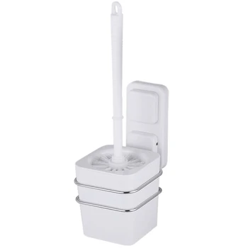 

Toilet Brush Stainless Steel Set Puncture Free Toilet Clean Brush Toilet Brush