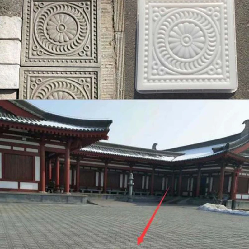 

Pavement Mould Walkways Concrete 32*32cm*6cm Square Path DIY Mold RoadCement