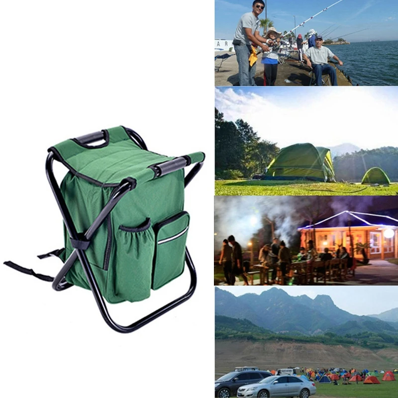 

ABGZ-Outdoor camping folding ice pack chair sturdy and comfortable economy fishing chair.