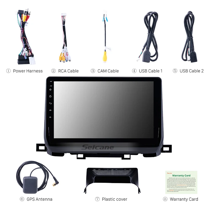 Clearance Seicane 2din 10.1 inch Android 8.1 HD Touchscreen Car Radio Audio GPS car Multimedia Player for 2018 KIA SportageR support OBD2 4