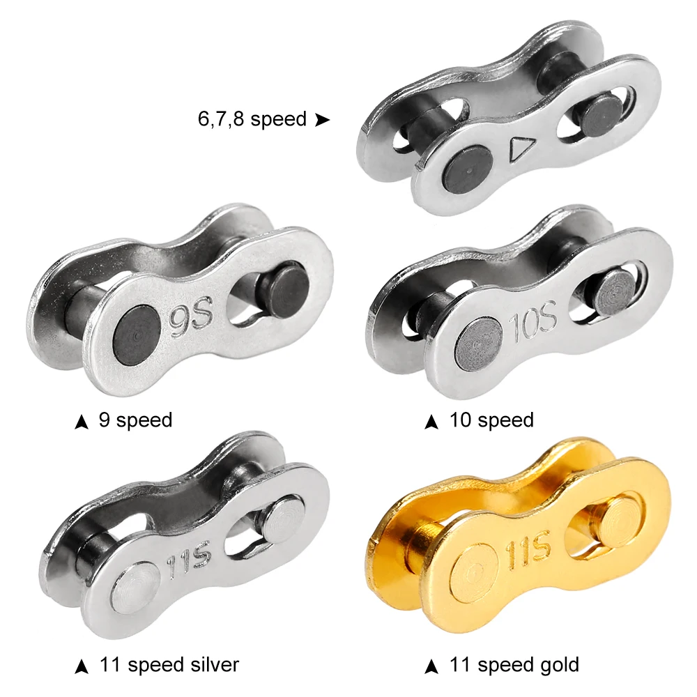 6-8S//9S//10S//11S Models Bicycle Bike Chain Lock Chain Link Join Quick Release 2x