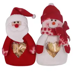 Санта Клаус рождественские подарки сумки самоклеящиеся Выпекать печенье Пластик упаковки сумки детские подарки для Новый Год Вечерние