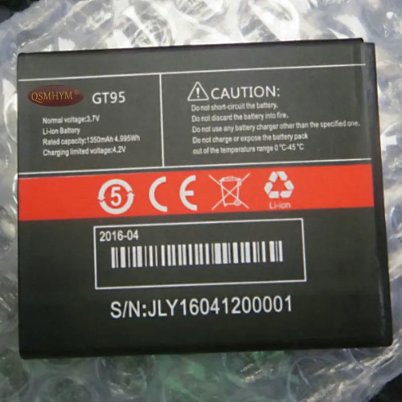 QSMHYM GT95 1350mAh 3,7 V аккумулятор для мобильного телефона CUBOT GT95 replacementс номером отслеживания