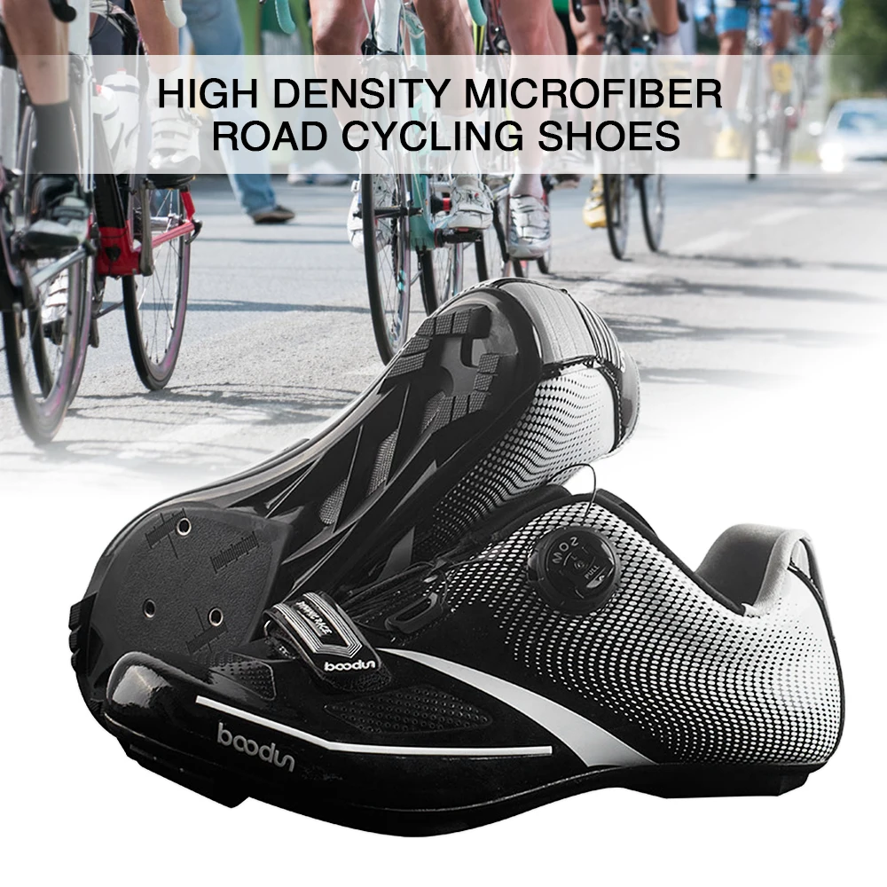 

Road Cycling Shoe Ultralight Nylon TPU Road Bike Athletic Riding Shoes Breathable Auto-Lock Bike Bicycle Shoes