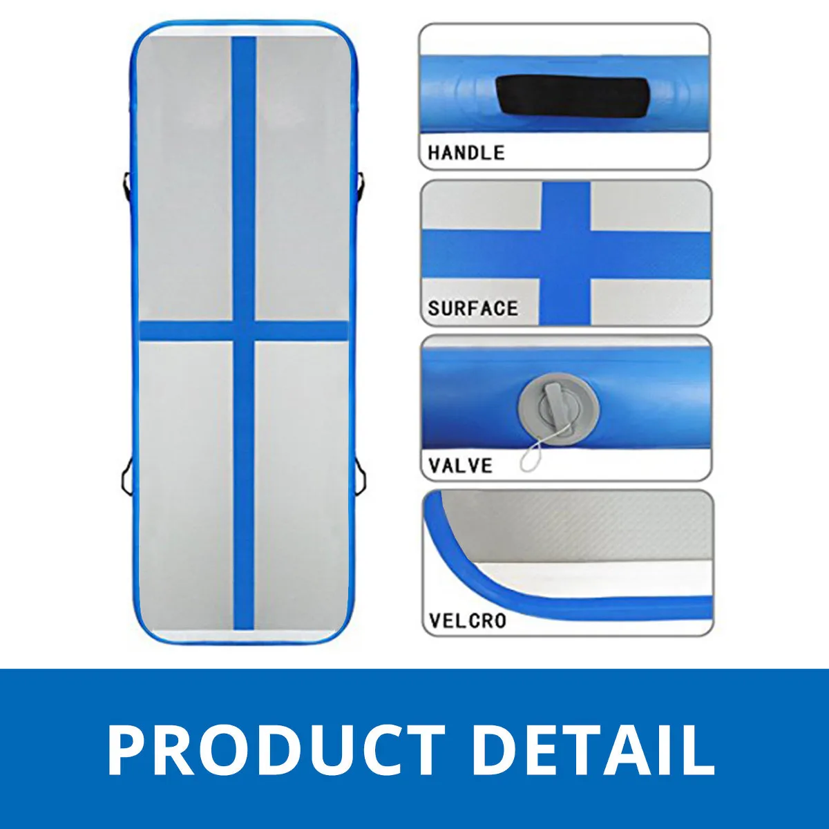 التمارين الرياضية قابلة للنفخ AirTrack تراجع الهواء المسار الطابق الترامبولين مضخة هواء كهربائية للاستخدام المنزلي/التدريب/التشجيع/الشاطئ