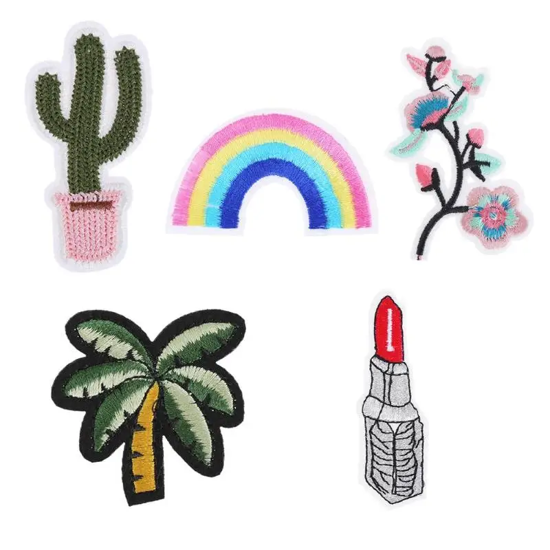 

DIY Sew Patch Simple design embroidery sew on patch Simple design sew applique fabric patches Useful Sewing clothes decorative t