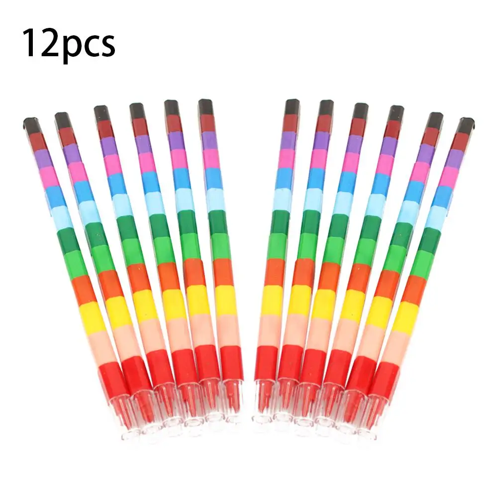 

12PCS Crayons Artistic Oil Painting Sticks Color Pencils Color Stationeries For Student Support Fast Shipping