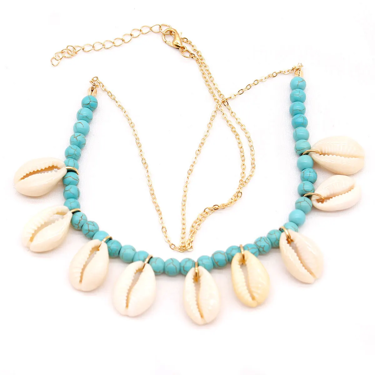 DoreenBeads чокер Cowrie Shell бисерное массивное ожерелье для женщин Морская ракушка