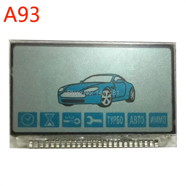 

Wholesale A93 LCD Display Screen for Russian Version Two way Car Alarm System Starline A93 lcd Remote Control Key Fob Keychain