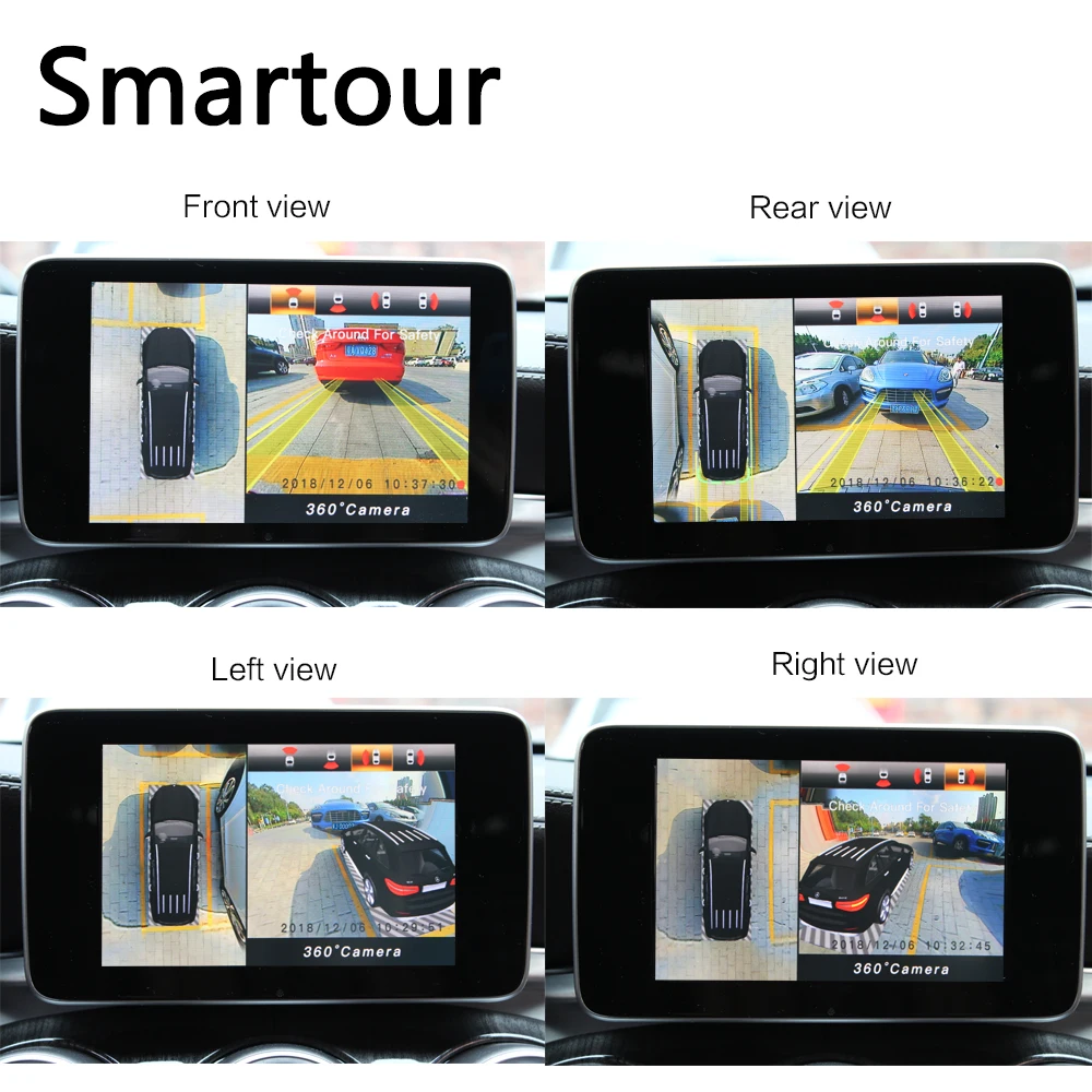 Smartour car 3d 360 surround view system driving with bird view