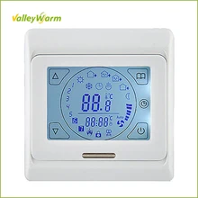 ValleyWarm Еженедельный программируемый термостат с сенсорным экраном для Электрический пол контроль температуры нагрева VW-M9 E91.716