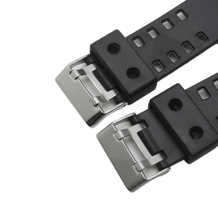 Black Watch Band Strap Replacement for Casio G-shock Accerrories Watchbands for Model GD120GA-100GA-110GA 16mm Black Watch Band Strap Replacement for Casio G-shock Accerrories Watchbands for Model GD120GA-100GA-110GA 16mm