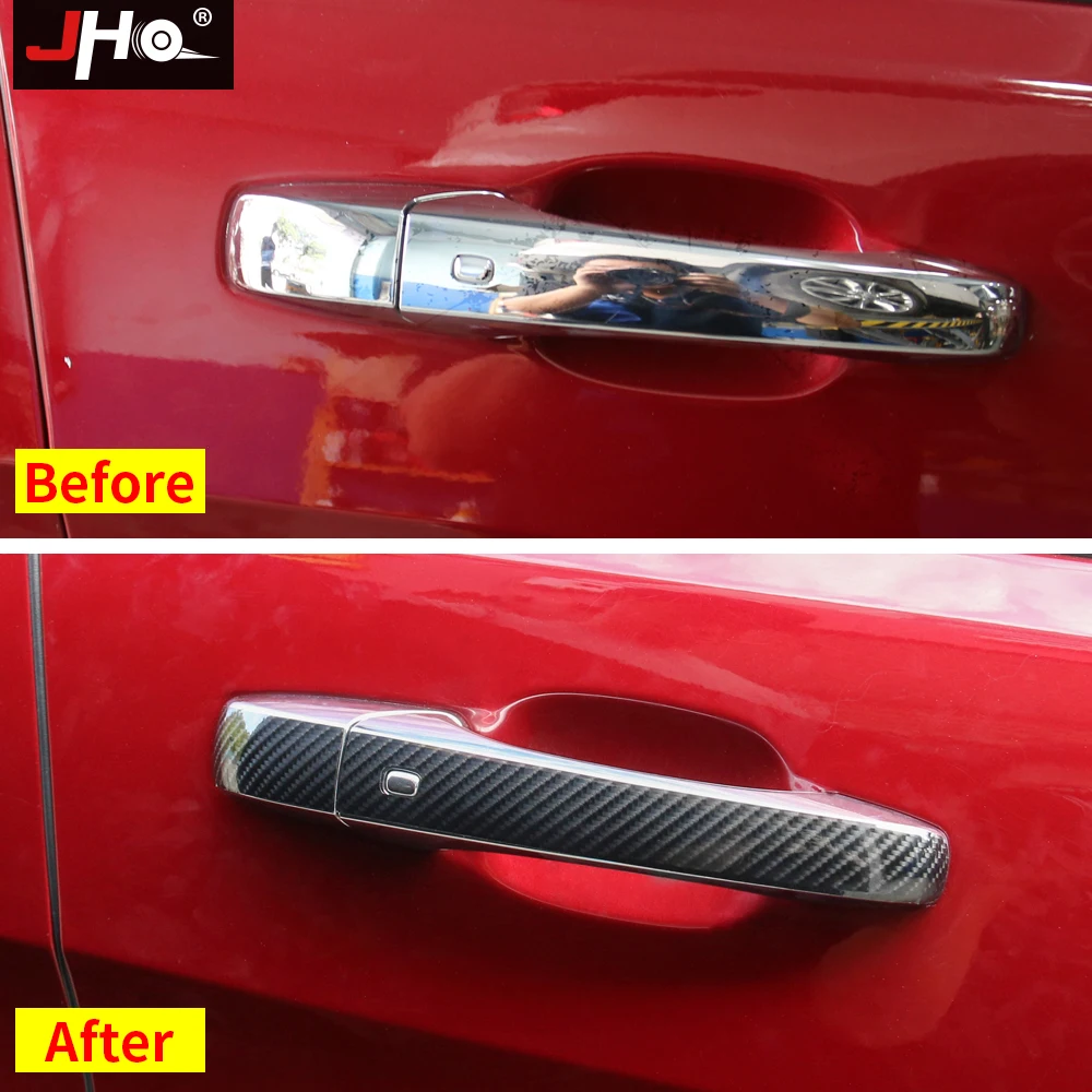 JHO защитные стикеры из углеродного волокна для 2014 2019 Jeep Grand Cherokee 2015 2016 2017 18