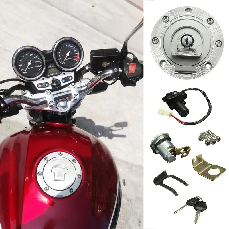 

Motorcycle Accesseries Ignition Switch Fuel Gas Cap Ignition Switch Seat Lock With Key Kit For Yamaha YZF R1 R6 2001-2012