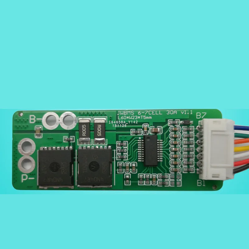 Защитная плата DYKB 6S 7S 25 2 V 29 4 30A Li Ion литиевая батарея 60A peak lipo BMS 18650 ячейки mos для