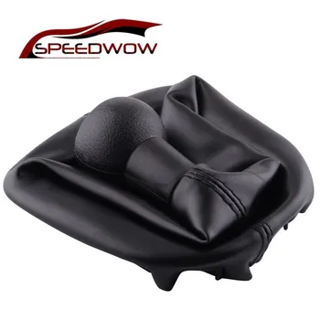

SPEEDWOW 5 Speed Shift Knob Shifter Boot Cover Gear Shift Collars For PEUGEOT 207 307 406 for CITROEN C3 C4 C5 XSARA