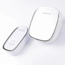 White Door Bell Wireless Call Waterproof Remote EU UK US Plug Cordless Doorbell Battery 1 Button 1 Receiver Wireless Doorbell цена White Door Bell Wireless Call Waterproof Remote EU UK US Plug Cordless Doorbell Battery 1 Button 1 Receiver Wireless Doorbell цены онлайн