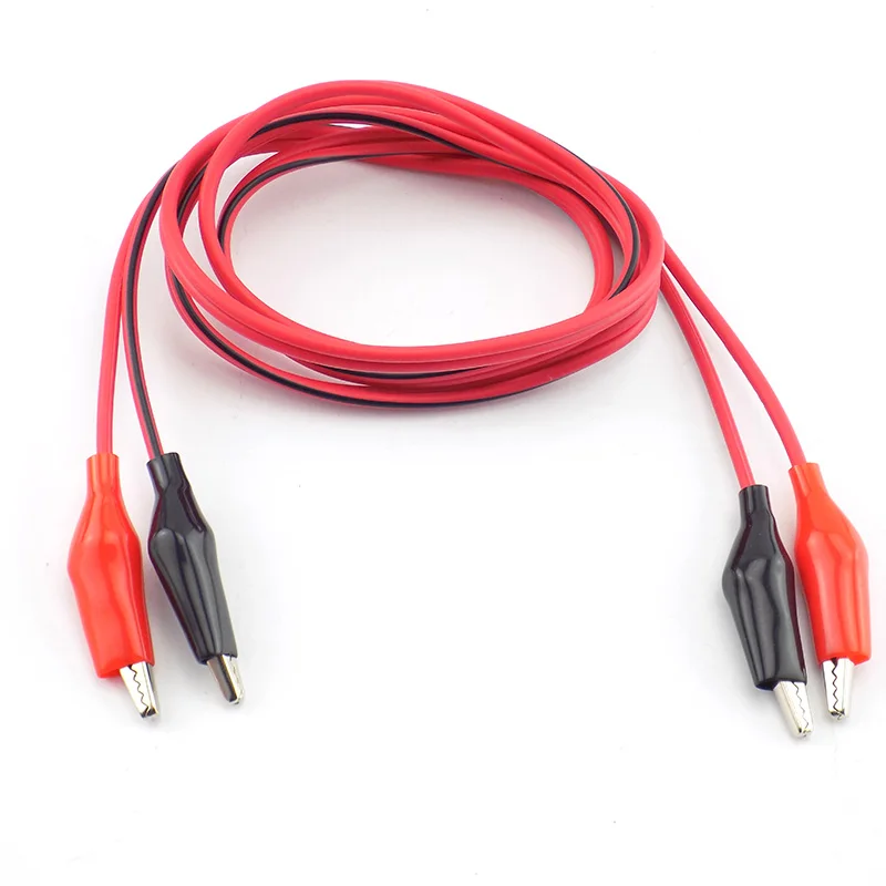 Rojo VOSS.farming Cable para unión de Conductores de Pastor eléctrico con Pinzas cocodrilo 60 cm 